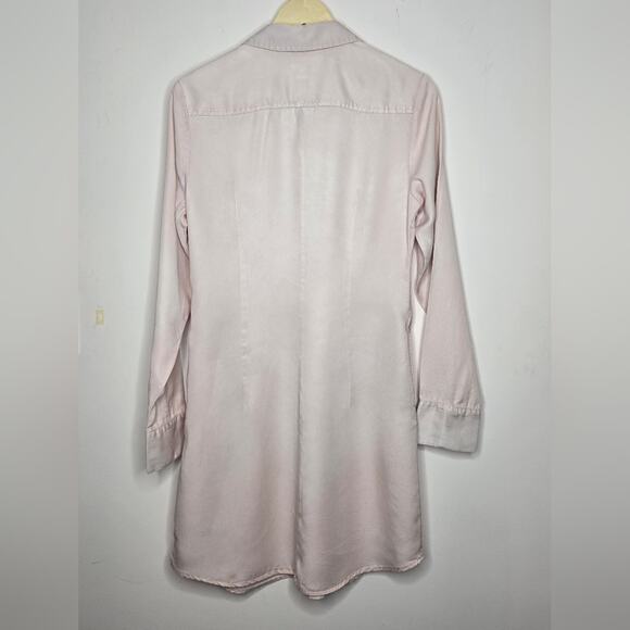 MERONA Womens Pink Button Front Collared Shirt Dress Size M - Picture 2 of 6
